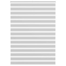 Zebra Blind Light Grey 155x200 cm Fabric Width 150.9 cm Polyester