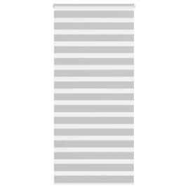 Zebra Blind Light Grey 100x230 cm Fabric Width 95.9 cm Polyester