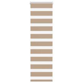 Zebra Blind Sand Brown 45x100 cm Fabric Width 40.9 cm Polyester