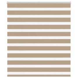 Zebra Blind Sand Brown 125x150 cm Fabric Width 120.9 cm Polyester