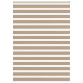 Zebra Blind Sand Brown 160x200 cm Fabric Width 155.9 cm Polyester