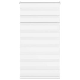 Zebra Blind White 85x100 cm Fabric Width 80.9 cm Polyester