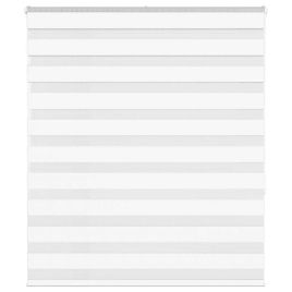 Zebra Blind White 125x150 cm Fabric Width 120.9 cm Polyester