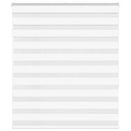 Zebra Blind White 135x150 cm Fabric Width 130.9 cm Polyester
