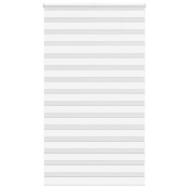 Zebra Blind White 125x200 cm Fabric Width 120.9 cm Polyester