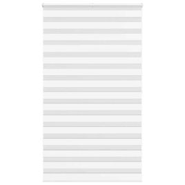 Zebra Blind White 130x200 cm Fabric Width 125.9 cm Polyester