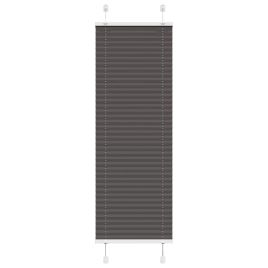 Pleated Blind Black 40x100 cm Fabric Width 39.4 cm Polyester