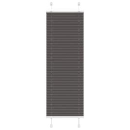 Pleated Blind Black 45x100 cm Fabric Width 44.4 cm Polyester