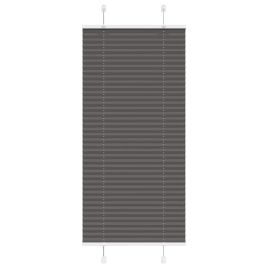 Pleated Blind Black 55x100 cm Fabric Width 54.4 cm Polyester
