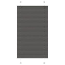 Pleated Blind Black 75x100 cm Fabric Width 74.4 cm Polyester