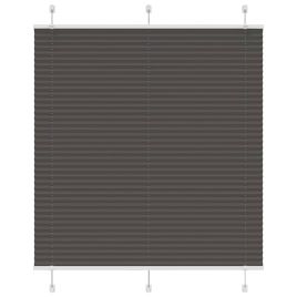Pleated Blind Black 115x100 cm Fabric Width 114.4 cm Polyester