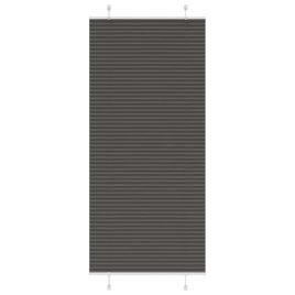 Pleated Blind Black 85x200 cm Fabric Width 84.4 cm Polyester