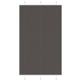 Pleated Blind Black 120x200 cm Fabric Width 119.4 cm Polyester
