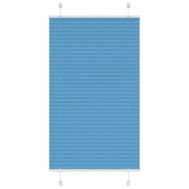 Pleated Blind Blue 75x150 cm Fabric Width 74.4 cm Polyester
