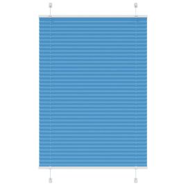 Pleated Blind Blue 100x150 cm Fabric Width 99.4 cm Polyester