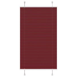 Pleated Blind Bordeaux Red 70x100 cm Fabric Width 69.4 cm Polyester