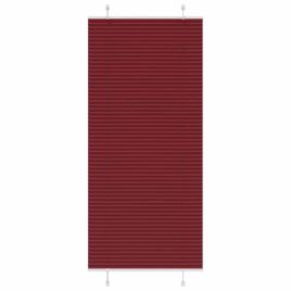 Pleated Blind Bordeaux Red 85x200 cm Fabric Width 84.4 cm Polyester