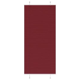 Pleated Blind Bordeaux Red 90x200 cm Fabric Width 89.4 cm Polyester