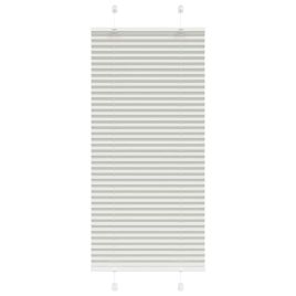 Pleated Blind Light Grey 60x100 cm Fabric Width 59.4 cm Polyester