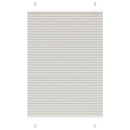 Pleated Blind Light Grey 90x150 cm Fabric Width 89.4 cm Polyester