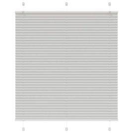 Pleated Blind Light Grey 115x150 cm Fabric Width 114.4 cm Polyester