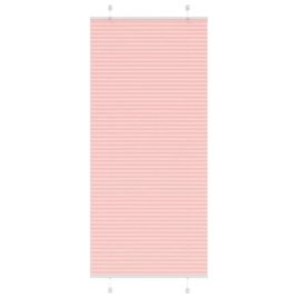 Pleated Blind Pink 85x200 cm Fabric Width 84.4 cm Polyester