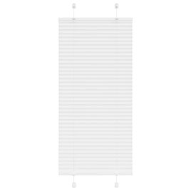 Pleated Blind White 60x100 cm Fabric Width 59.4 cm Polyester