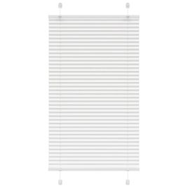 Pleated Blind White 80x100 cm Fabric Width 79.4 cm Polyester