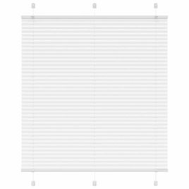 Pleated Blind White 120x100 cm Fabric Width 119.4 cm Polyester