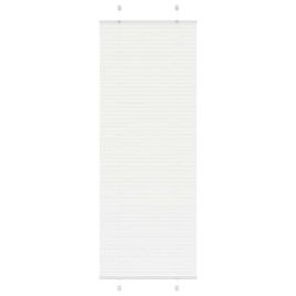 Pleated Blind White 75x200 cm Fabric Width 74.4 cm Polyester