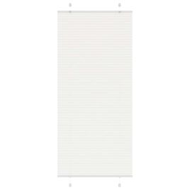 Pleated Blind White 95x200 cm Fabric Width 94.4 cm Polyester