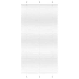 Pleated Blind White 105x200 cm Fabric Width 104.4 cm Polyester