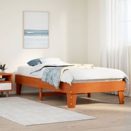 Bedframe Wax Brown 75x190cm Small Single Solid Wood Pine