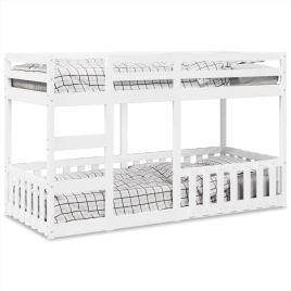 Bunkbed White 80x200cm Solid Wood Pine