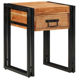 Side Table 40x40x50 cm Solid Wood Acacia