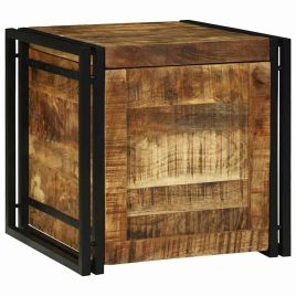 Storage Box 50 x 50 x 50 cm - Solid Mango Wood
