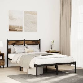 Metal Bedframe Smoked Oak 120x200cm