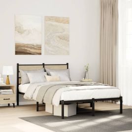 Metal Bedframe Sonoma Oak 120x200cm