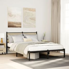 Metal Bedframe Sonoma Oak 150x200cm King Size