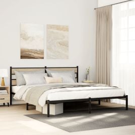 Metal Bedframe Sonoma Oak 180x200cm Super King