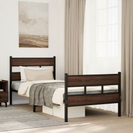 Bedframe with Headboard and Footboard 100x190cm