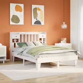 Bedframe White 160x200cm Solid Wood Pine
