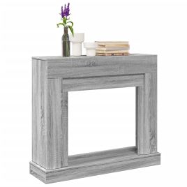 Fireplace Surround Grey Sonoma 100x30x87.5 cm Engineered Wood