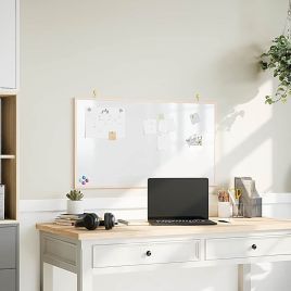 Magnetic Whiteboard with Solid Pine Wood Frame 100x55 cm
