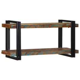 Wall Shelf Multicolour Solid Wood Reclaimed