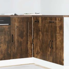 Kitchen Base Cabinet Kalmar Smoked Oak Engineered Wood