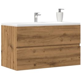 Sink Cabinet Artisian Oak 90x38.5x45 cm Engineered Wood