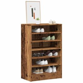 WILDFIRE Narrow Shoe Cabinet Old Wood