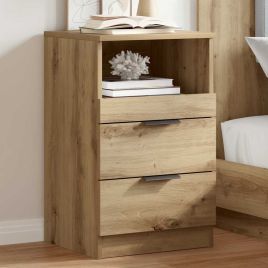 Bedside Cabinets 2 Pieces Artisan Oak 40x36x65 cm Engineered Wood