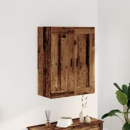 Wall Mounted Cabinet Old Wood 69.5x34x90 cm Engineered Wood - vid-857310